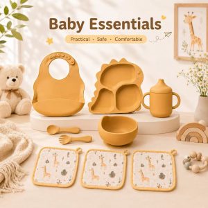 Dinosaur Silicone Feeding Set